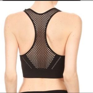 Amazing sport | Back Mesh Sports Bra Crop Top
